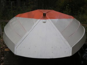 hull painted, pintle bracket installed